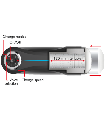 JAMYJOB MILKER STROKER CON FUNCION UP AND DOWN