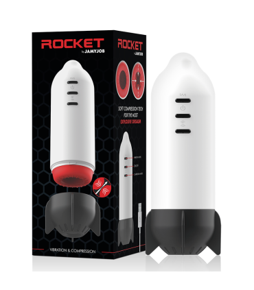 JAMYJOB ROCKET MASTURBADOR TECNOLOGIA SOFT COMPRESSION Y VIBRACION
