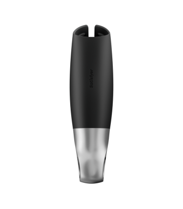 SATISFYER POWER MASTURBATOR NEGRO Y PLATA
