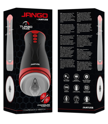 JAMYJOB JANGO MASTURBADOR DE COMPRENSION Y VIBRACION