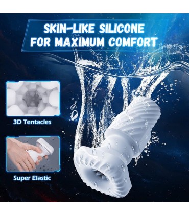 GAME CUP MASTURBADOR MASCULINO CON VIBRACION Y FUNCION CALOR CON SOPORTE PARA MOVILES NEGRO