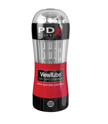 PDX ELITE MASTURBADOR STROKER VIEWTUBE CONTROL SUCCIONADOR TRANSPARENTE
