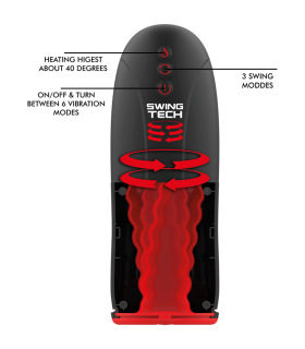 JAMYJOB SWING R MASTURBADOR DE CALOR OSCILACION Y VIBRACION