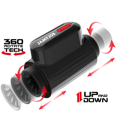 JAMYJOB VORTEX MASTURBADOR TURBO CON EMPUJE Y ROTACION 360 UP AND DOWN