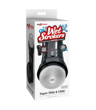 PDX EXTREME SLIDE GLIDE MASTURBADOR AUTOLUBRICANTE TRANSPARENTE