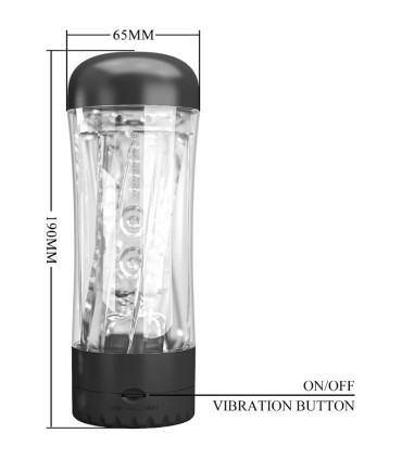 PRETTY LOVE TAMARA MASTURBADOR MASCULINO VIBRADOR MULTIVELOCIDAD NEGRO