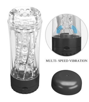PRETTY LOVE TAMARA MASTURBADOR MASCULINO VIBRADOR MULTIVELOCIDAD NEGRO
