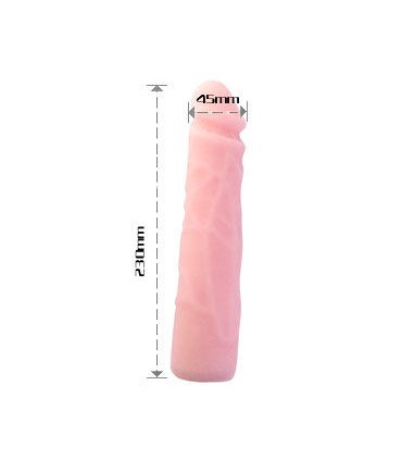BAILE DILDO SILICONA TACTO PIEL REALISTICO 23 CM