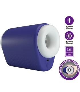 PRETTY LOVE DJ LADY MASTURBADOR MASCULINO CON VIBRACION 5 CONFIGURACIONES MORADO
