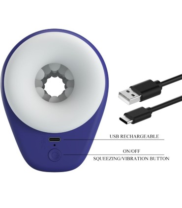 PRETTY LOVE DJ LADY MASTURBADOR MASCULINO CON VIBRACION 5 CONFIGURACIONES MORADO