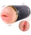 SHEQU - KAY MASTURBADOR DOBLE CON VIBRACIÓN DUAL BOCA Y VAGINA