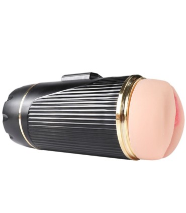 SHEQU KAY MASTURBADOR DOBLE CON VIBRACION DUAL BOCA Y VAGINA