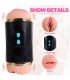 SHEQU KAY MASTURBADOR DOBLE CON VIBRACION DUAL BOCA Y VAGINA
