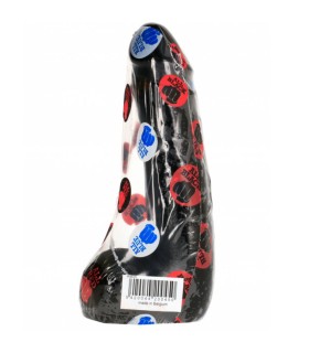 ALL BLACK DILDO REALISTICO NEGRO SUAVE 20 CM