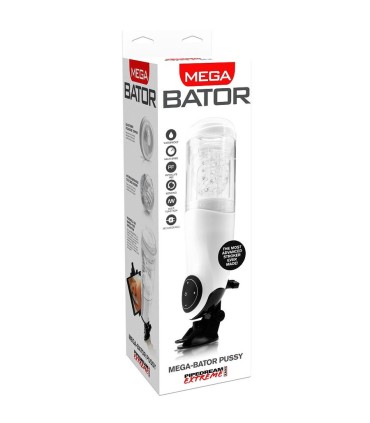 EXTREME TOYZ PDX MEGA BATOR USB MASTURBADOR MASCULINO VAGINA BLANCO
