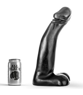 ALL BLACK DILDO REALISTA NEGRO FISTING 29 CM