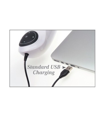 EXTREME TOYZ PDX MEGA BATOR USB MASTURBADOR MASCULINO VAGINA BLANCO