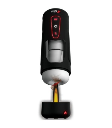 PDX ELITE MILK ME HOTTER MASTURBADOR AUTOMATICO CON THRUSTING Y VIBRACION EFECTO CALOR