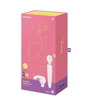 SATISFYER DOUBLE WANDER APP BLANCO