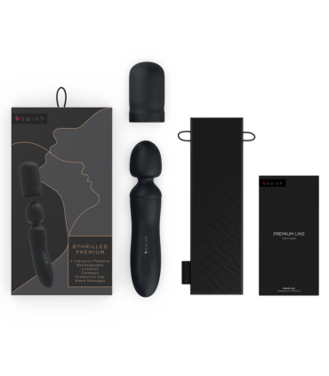 B SWISH BTHRILLED VIBRADOR WAND PREMIUM NEGRO