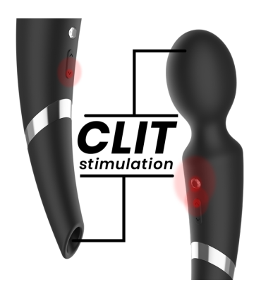 BLACKSILVER BECK WAND Y SUCCIONADOR 2 EN 1 SILICONA