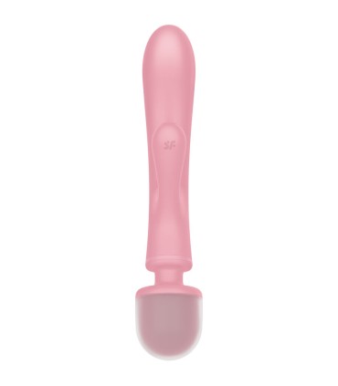 SATISFYER TRIPLE LOVER MASAJEADOR VIBRADOR RABBIT ROSA