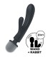 SATISFYER TRIPLE LOVER MASAJEADOR VIBRADOR RABBIT GRIS