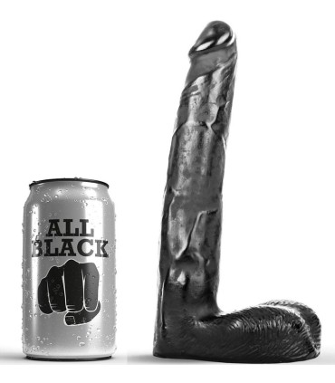 ALL BLACK DILDO REALISTICO 21 CM