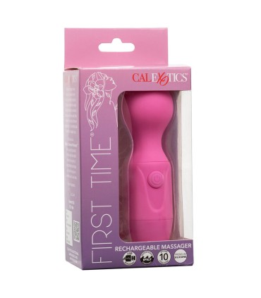 CALEXOTICS FIRST TIME MASAJEADOR RECARGABLE 10 VIBRACIONES ROSA