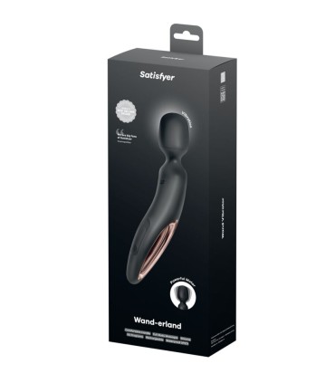 SATISFYER WAND ERLAND MASAJEADOR VIBRADOR NEGRO