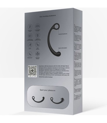 SNAIL VIBE AXI VARITA DE MASAJE VIBRADORA NEGRO