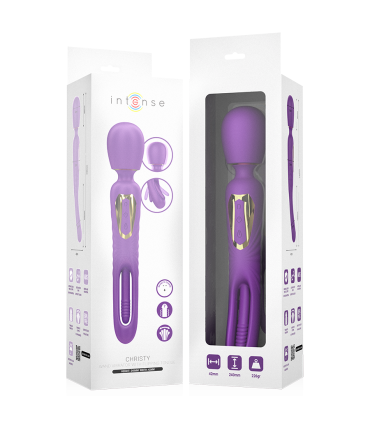 INTENSE CHRISTY VIBRADOR WAND CON LENGUA GIRATORIA