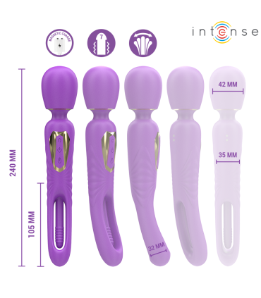 INTENSE CHRISTY VIBRADOR WAND CON LENGUA GIRATORIA