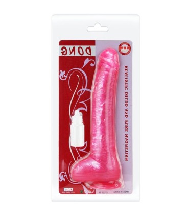 BAILE DONG DILDO REALISTICO ROSA CON VENTOSA