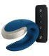 SATISFYER APP DOUBLE LOVE VIBRADOR PAREJAS LUXURY AZUL