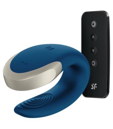 SATISFYER APP DOUBLE LOVE VIBRADOR PAREJAS LUXURY AZUL