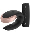 SATISFYER - APP DOUBLE LOVE VIBRADOR PAREJAS LUXURY NEGRO