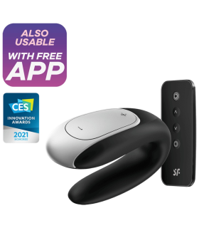 SATISFYER DOUBLE FUN PARTNER VIBRADOR NEGRO