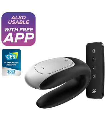 SATISFYER DOUBLE FUN PARTNER VIBRADOR NEGRO