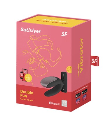 SATISFYER DOUBLE FUN PARTNER VIBRADOR NEGRO