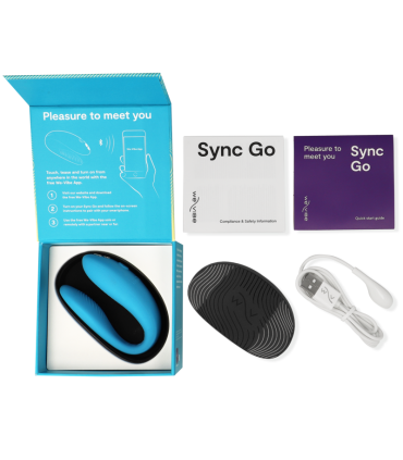 WE VIBE SYNC GO ESTIMULADOR DUAL TURQUESA
