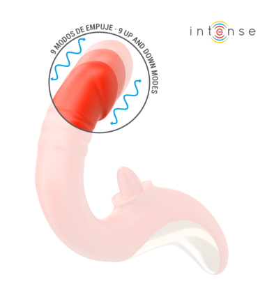 INTENSE PAULINA VIBRADOR ESTIMULADOR EN FORMA DE U ROJO