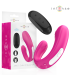 INTENSE JANET ESTIMULADOR Y VIBRADOR DUAL EN FORMA DE U CON CONTROL REMOTO ROSA