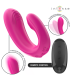 INTENSE JANET ESTIMULADOR Y VIBRADOR DUAL EN FORMA DE U CON CONTROL REMOTO ROSA