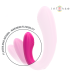 INTENSE JANET ESTIMULADOR Y VIBRADOR DUAL EN FORMA DE U CON CONTROL REMOTO ROSA