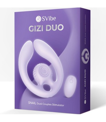 SNAIL VIBE GIZI DUO ESTIMULADOR DE PAREJAS CONTROL REMOTO LILA