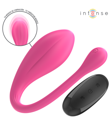INTENSE JANICE HUEVO VIBRADOR U DOBLE ESTIMULACION 10 VIBRACIONES ROSA CONTROL REMOTO