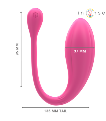 INTENSE JANICE HUEVO VIBRADOR U DOBLE ESTIMULACION 10 VIBRACIONES ROSA CONTROL REMOTO