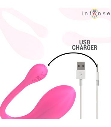 INTENSE JANICE HUEVO VIBRADOR U DOBLE ESTIMULACION 10 VIBRACIONES ROSA CONTROL REMOTO