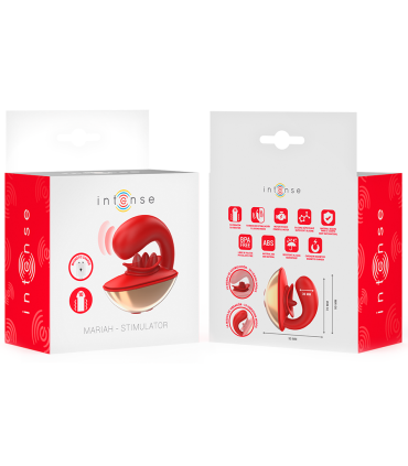 INTENSE MARIAH VIBRADOR ESTIMULADOR EN FORMA DE U 10 VIBRACIONES ROJO